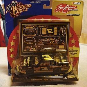 Dale Earnhardt Sr. Dicast Car, Sam Bass Ltd. Etd. Art Print Series, 2001, NIP